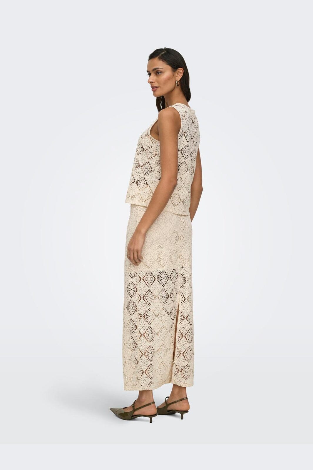 JDY - Jdyeva Maxi Skirt Dia - 5014408 Birch