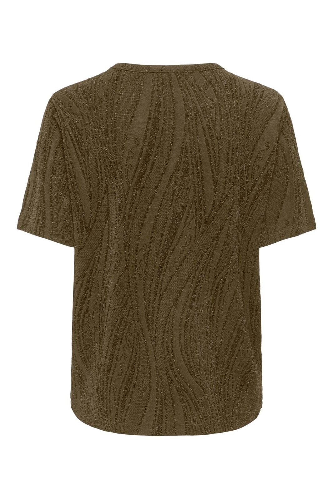 JDY - Jdykiwi S/S O Neck Top - 5173952 Dark Olive Glitter