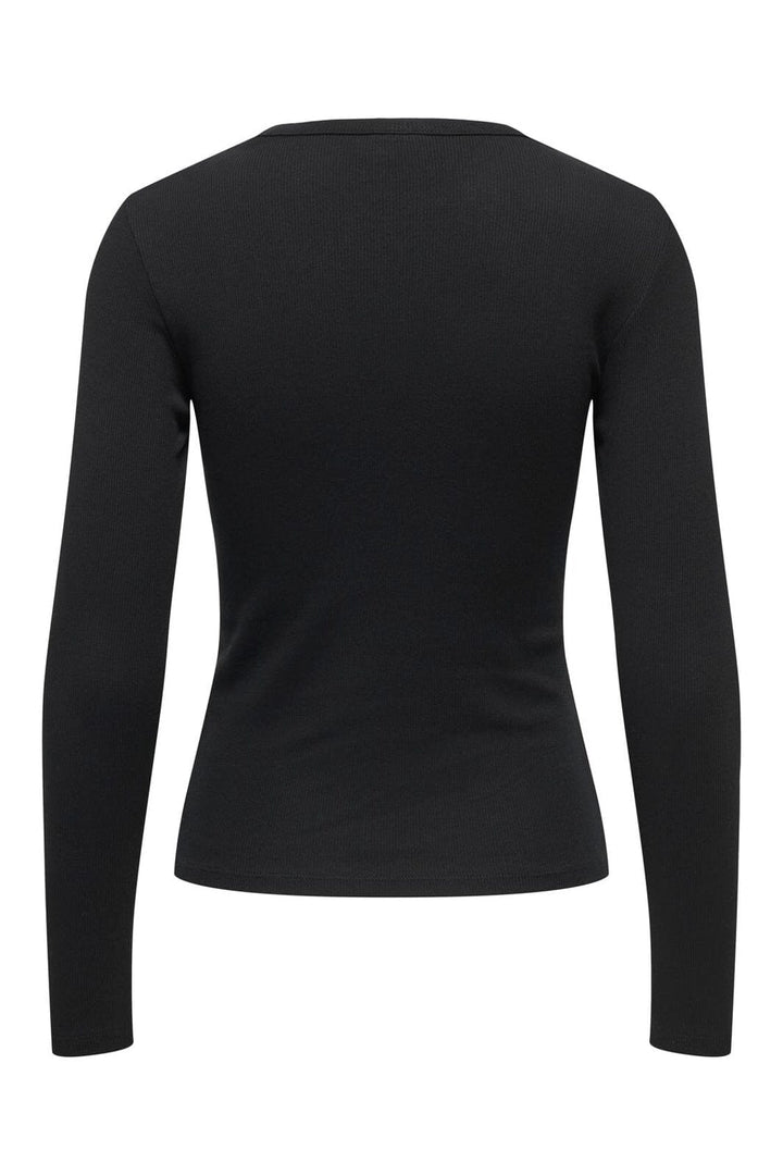 JDY - Jdylucky L/S O Neck New Top - 5106633 Black