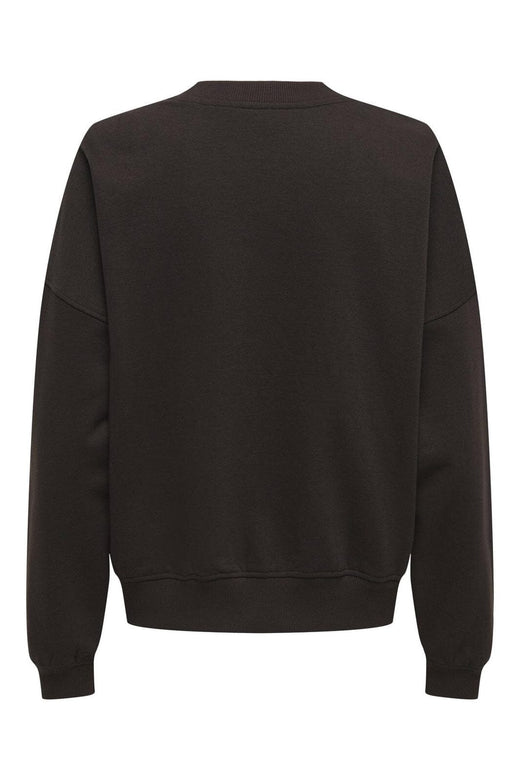 JDY - Jdymesa L/S O-Neck Emb Sweat - 4974268 Ganache Paris Cd Emb