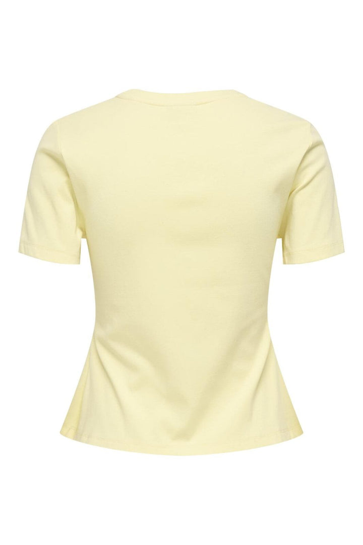 JDY - Jdytessa S/S Detail Top - 4965623 Double Cream