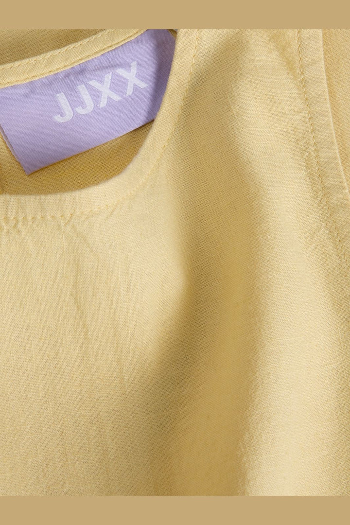 Jjxx - Jxalmira Linen Ble Short Sl Dress Ln - 4919739 Sunlight
