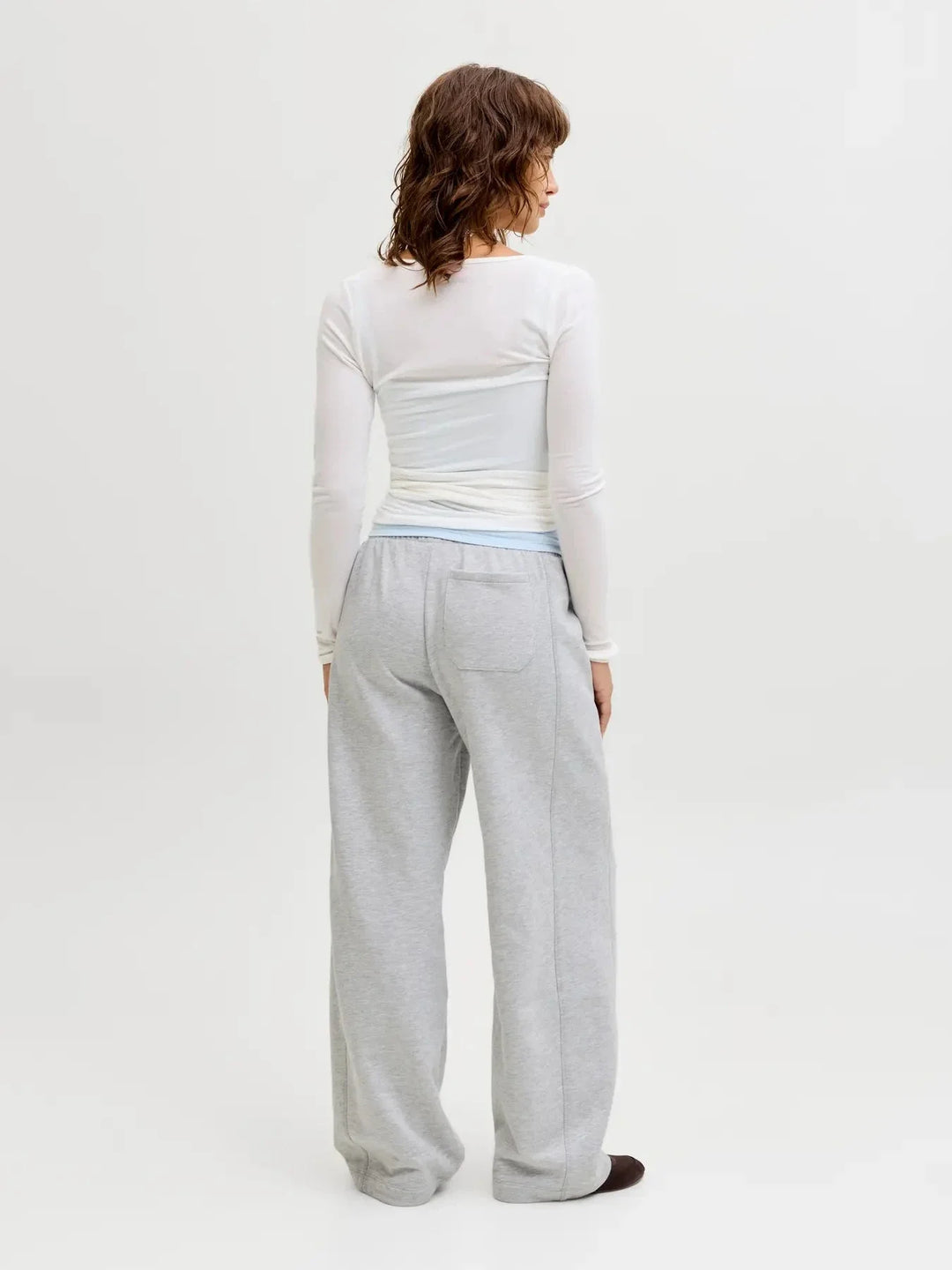 Jjxx - Jxcora Wide Barrel Sweat Pants Swt - 4949850 Light Grey Melange Sweatpants 