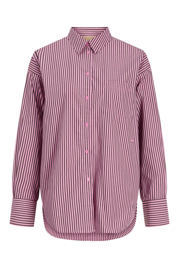 Jjxx - Jxjamie Ls Relaxed Poplin Shirt - 5040519 Orchid Smoke Demitasse
