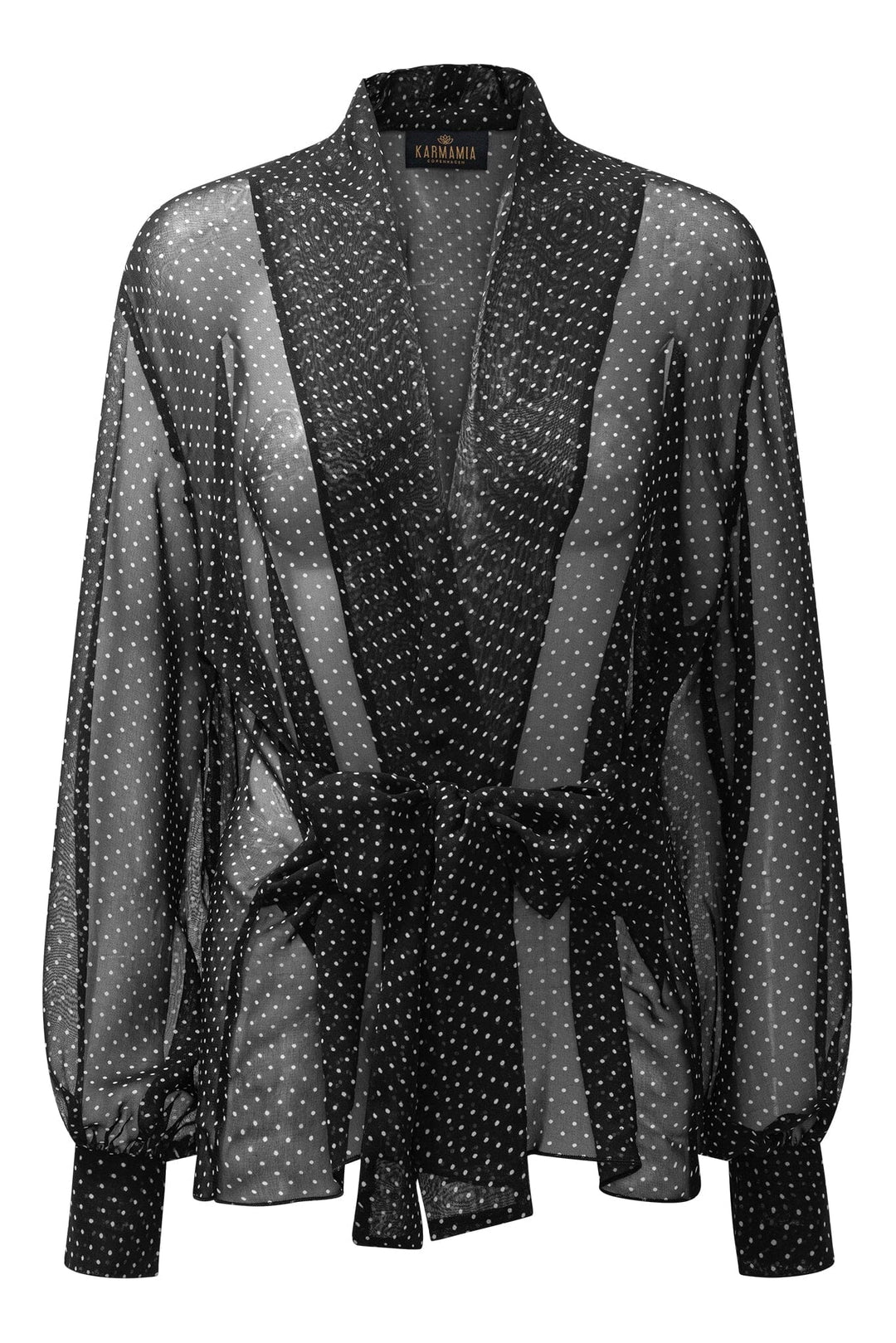 Karmamia - Lola Wrap Blouse 2343 - Petit Dot (Limited) Bluser 