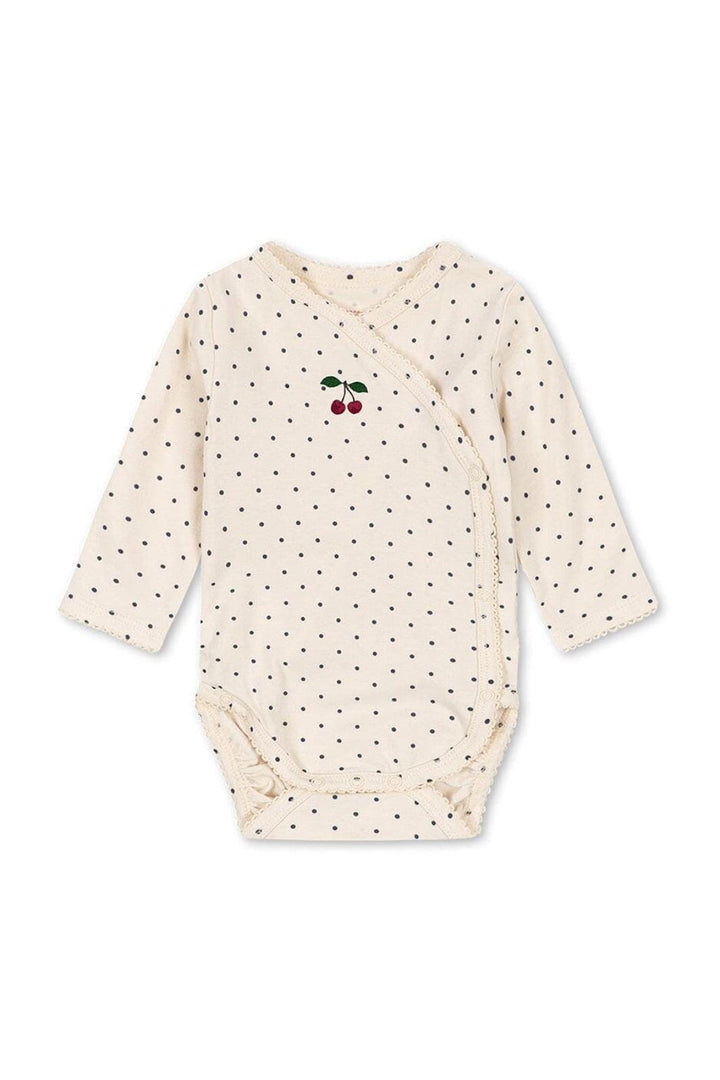 Konges Sløjd - Basic Ls Newborn Body Gots Ks105897 - Blue Dot