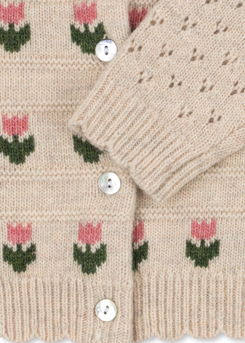 Konges Sløjd - Belle Cardigan Ks106388 - Cream And Tulips