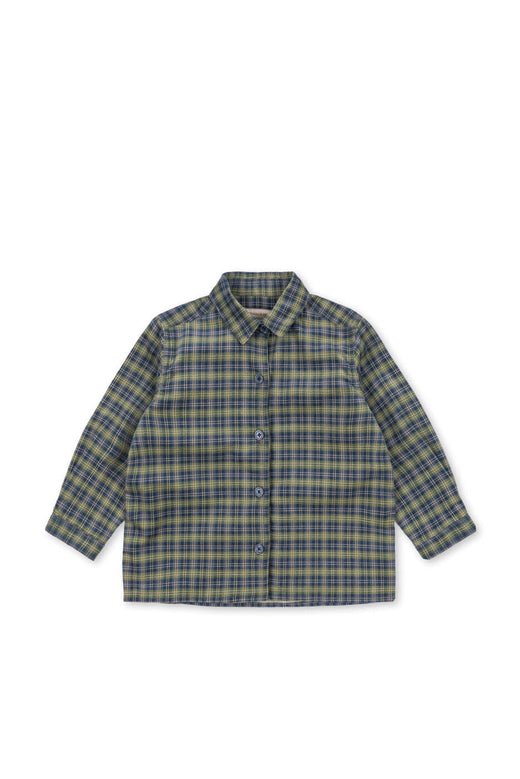 Konges Sløjd - Cara Ls Shirt Gots Ks108135 - Laurel Blue Check Skjorter 
