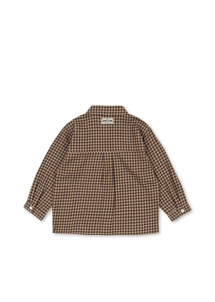 Konges Sløjd - Foret Ls Shirt Gots Ks106474 - Chocolate Check Skjorter 