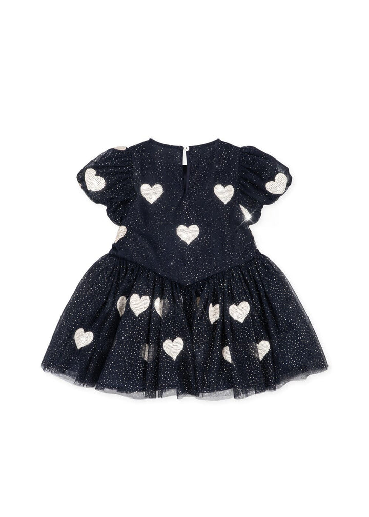 Konges Sløjd - Heartlily Dress Grs Ks106492 - Coeur Night Sky Kjoler 