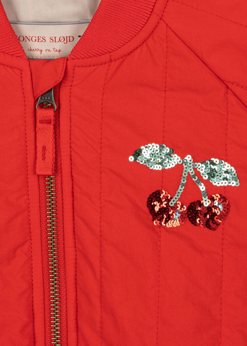 Konges Sløjd - Juno Sequin Bomber Jacket Ks104887 - Fiery Red Jakker 