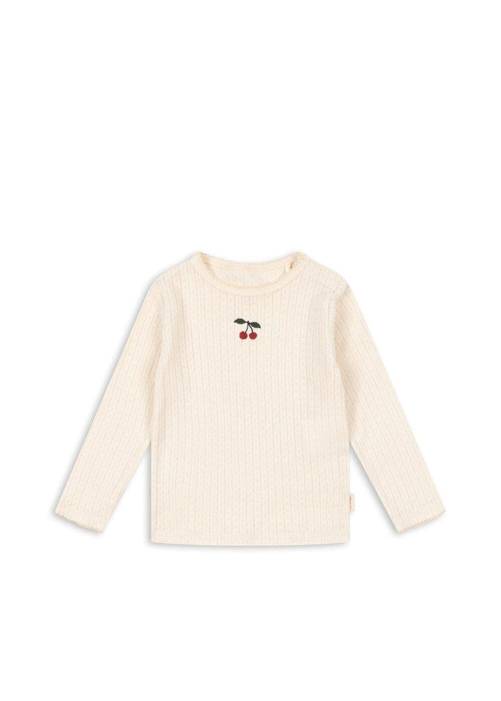 Konges Sløjd - Minnie Blouse Gots Ks106558 - White Smoke