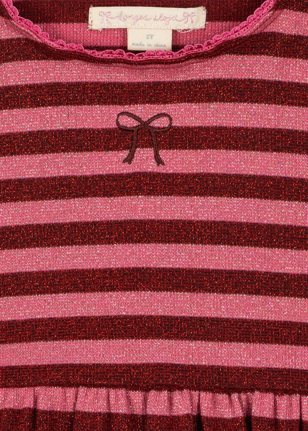 Konges Sløjd - Roli Stripe Dress Ocs Ks107605 - Pinky Stripe Kjoler 