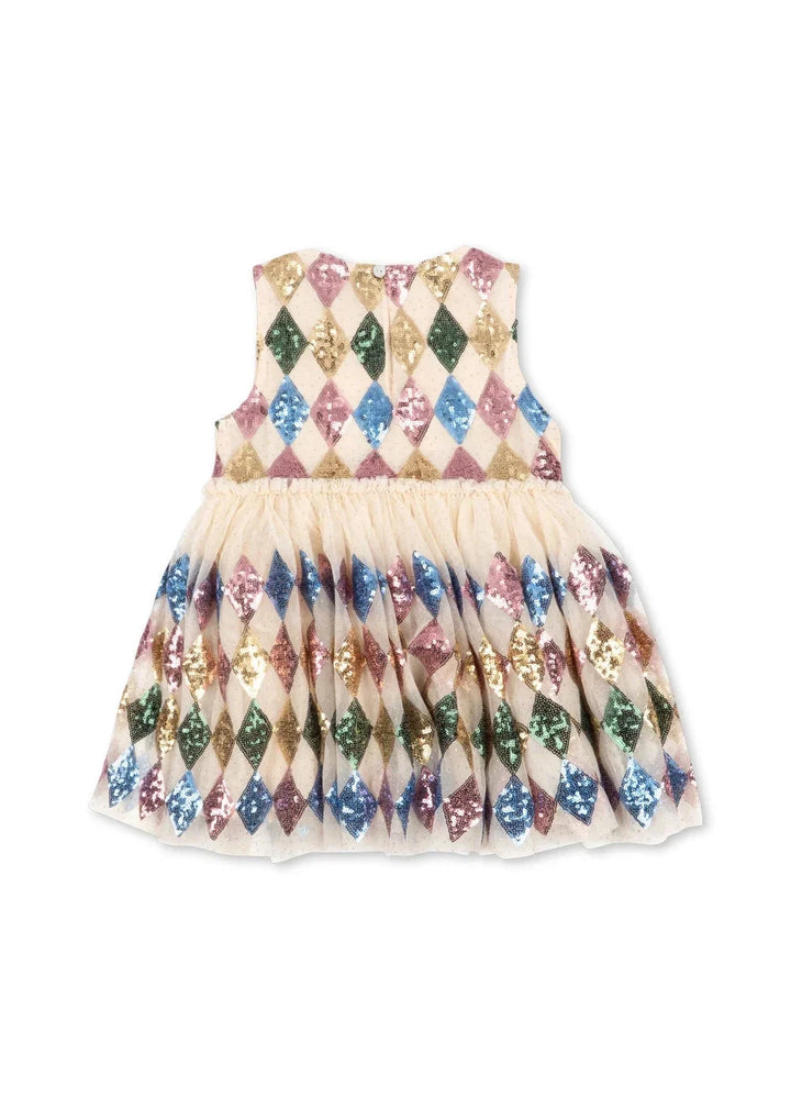 Konges Sløjd - Yvonne Harlekin Dress Ks106657 - Harlekin Sequin Kjoler 