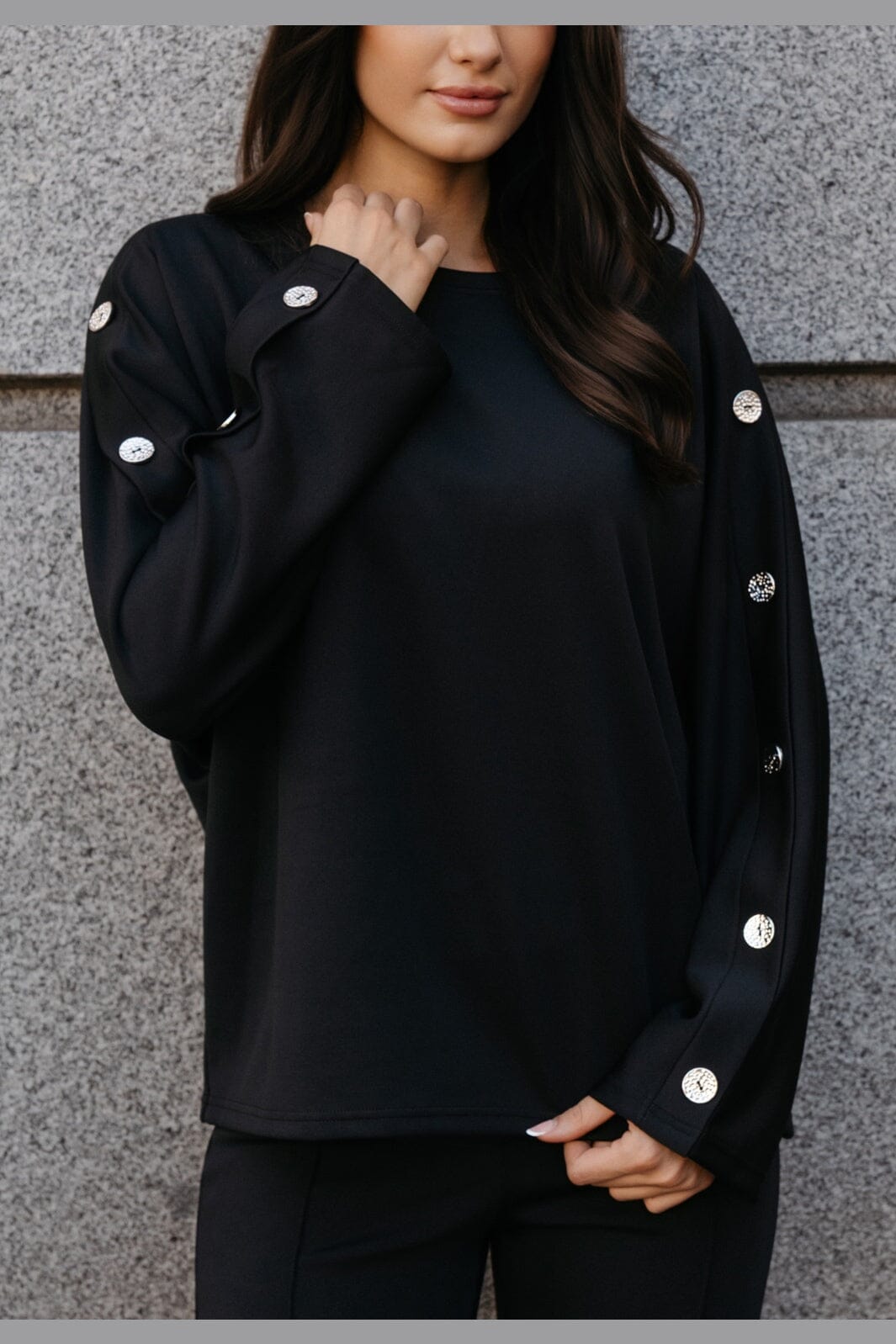 Liberte - Henne Ls Bat Blouse 22516 - Black