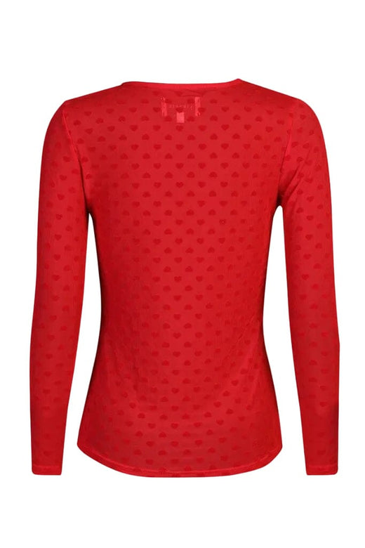 Liberte - Mesh Ls Tshirt, Flock 22081 - Red Red Heart T-shirts 