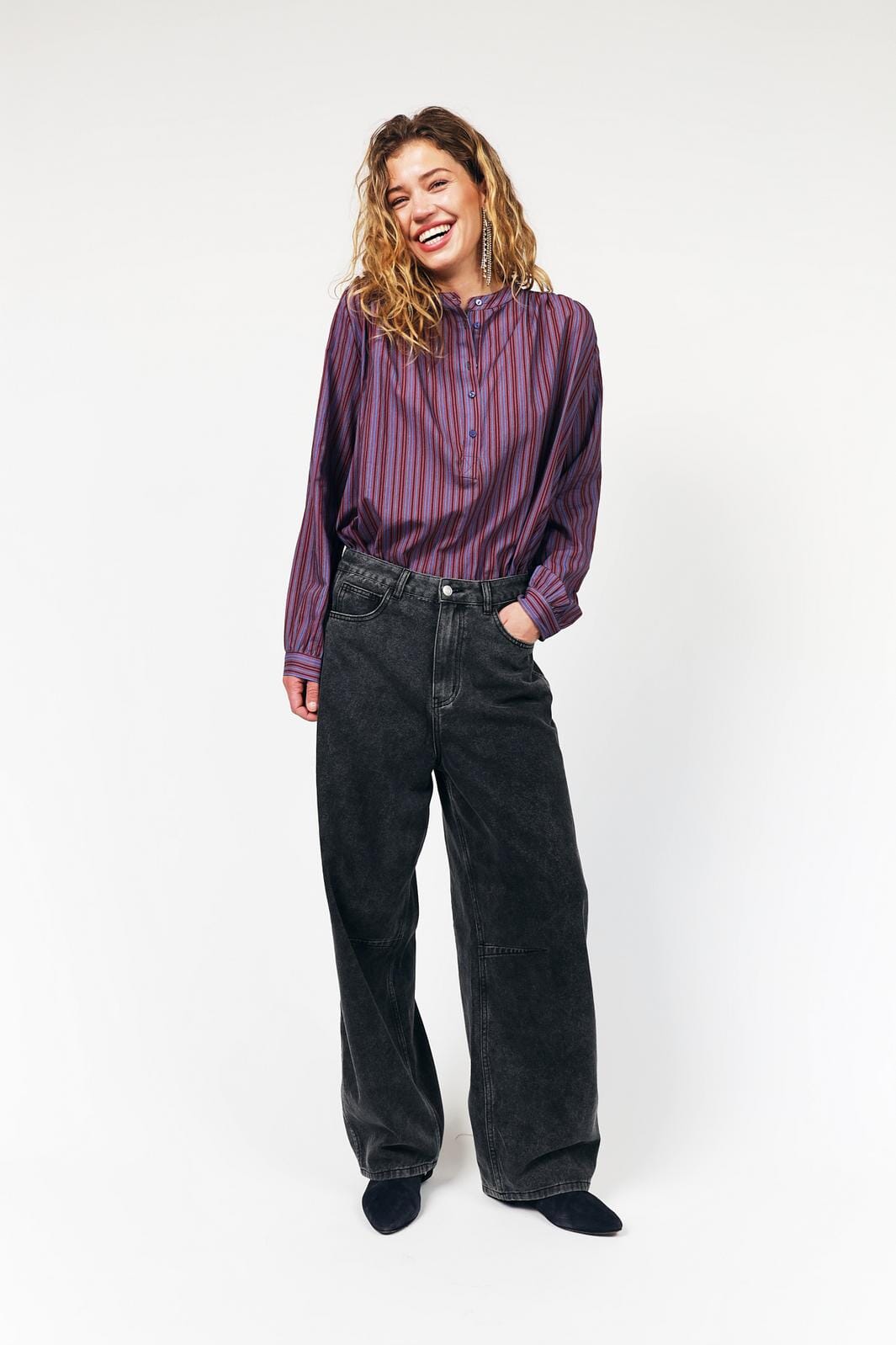 Lollys Laundry - Larill Shirt Ls 26511-1003 -  80 Stripe