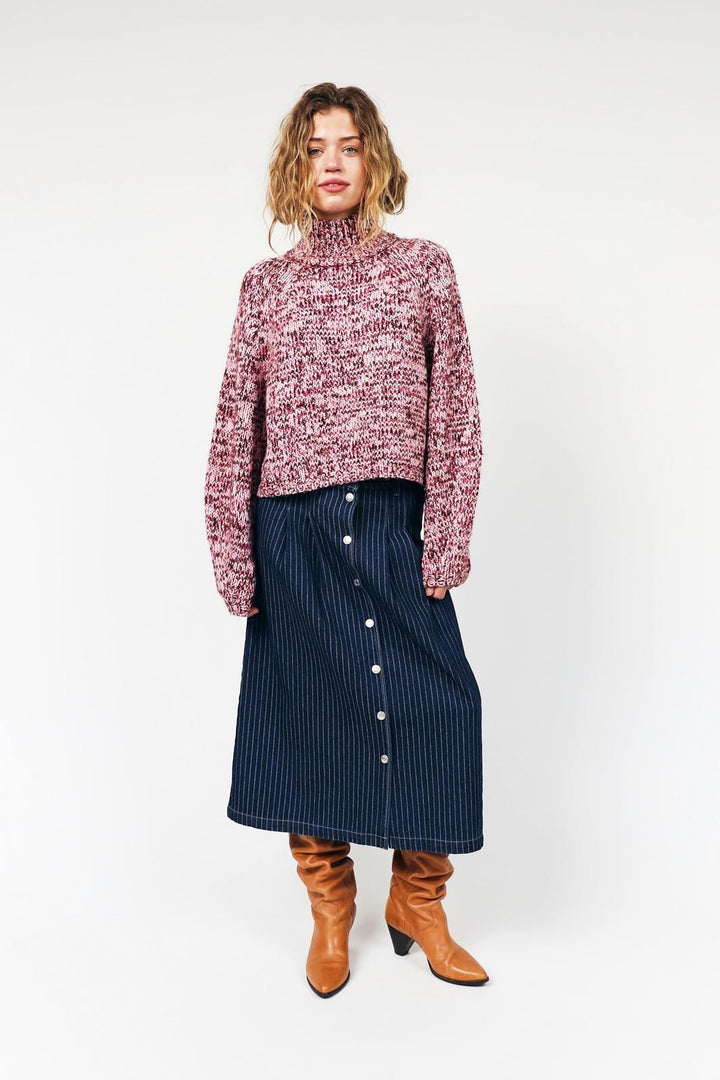 Lollys Laundry - Lennonll Midi Skirt 26522-2003 -  80 Stripe