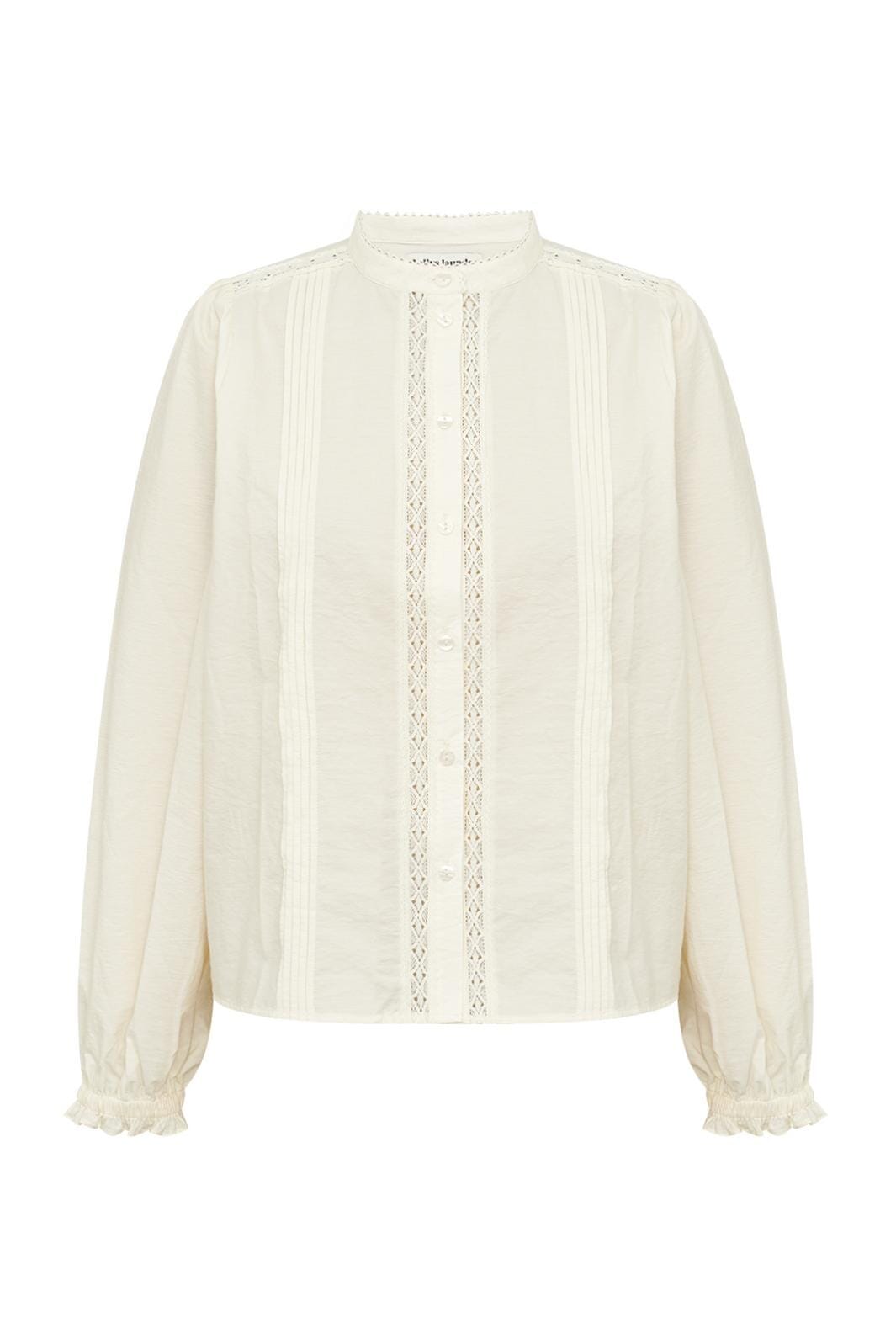Lollys Laundry - Nalanill Shirt Ls 26553-1019 -  02 Creme