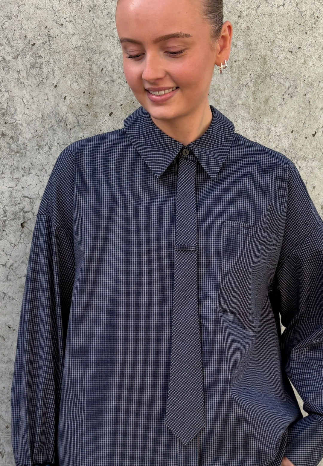 Love & Divine - Love1645-1 20540 - 841 - Navy Check Skjorter 
