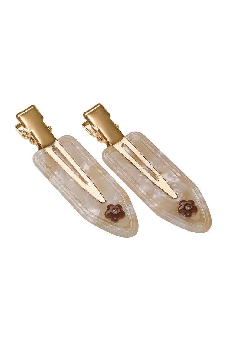 Maanesten - Frea Hair Clip Set Pearl - 4267 Hårklemmer 
