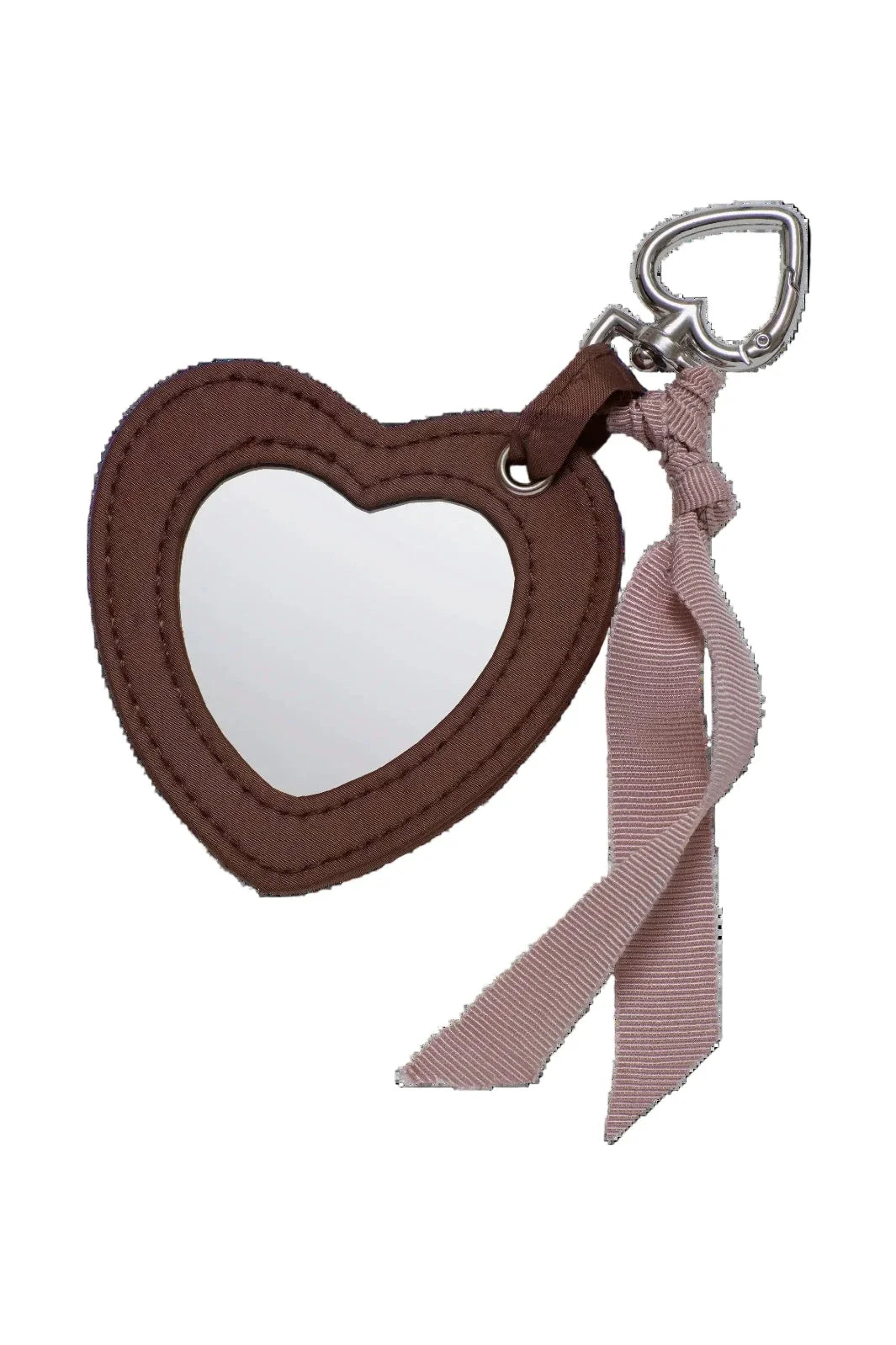 Maanesten - Heart Mirror Keychain Brown - 4287 Accessories 