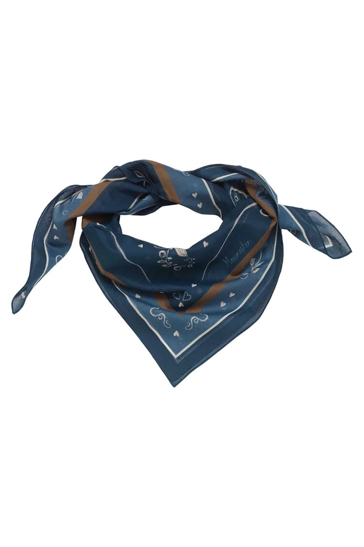 Maanesten - Olena Scarf 90x90 Navy - 4258 Tørklæde 