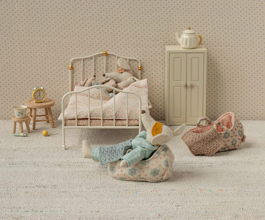 Maileg - Babylift, Baby Mus - Rosa - Baby Mouse Legetøj 