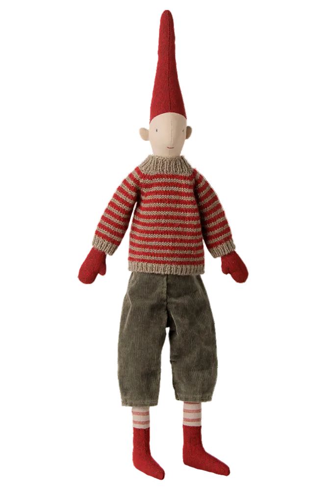 Maileg - Pixy, Str. 3 - Dreng - Stribet Strikket Sweater - 14-6433-00 Julepynt 