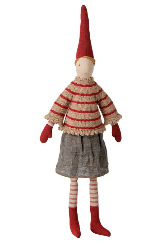 Maileg - Pixy, Str. 3 - Pige - Stribet Strikket Sweater - 14-6432-00 Julepynt 