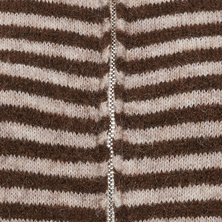 Marta Du Chateau - Mdcanais Cardigan 9586 - Fango/Moro Cardigans 