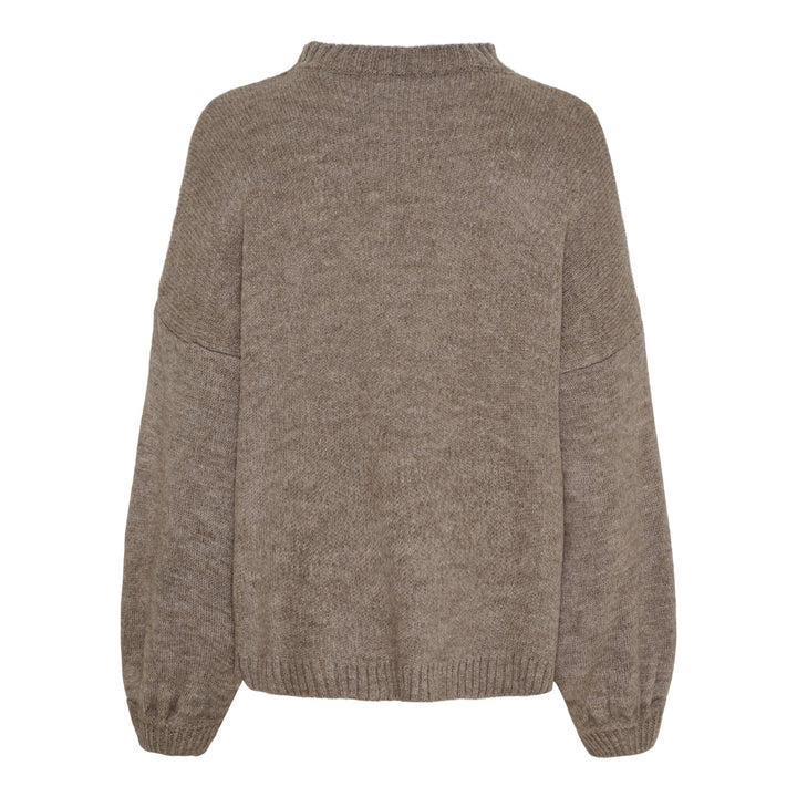 Marta Du Chateau - Mdcaria Knit 8111 - Dark Fango/Moro Strikbluser 