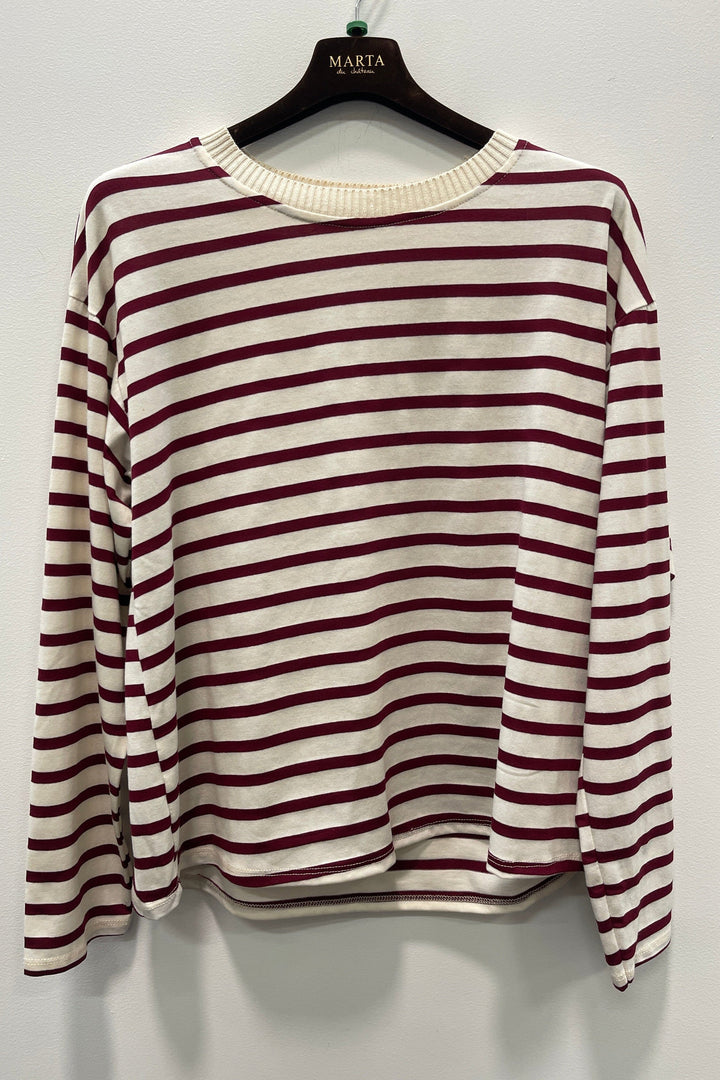 Marta Du Chateau - Mdckara Ls Tee 58709 - Bordeaux T-shirts 