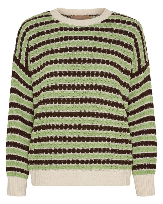 Marta Du Chateau - Mdcnivelle Knit KNA110M - Moro/Erba Strikbluser 