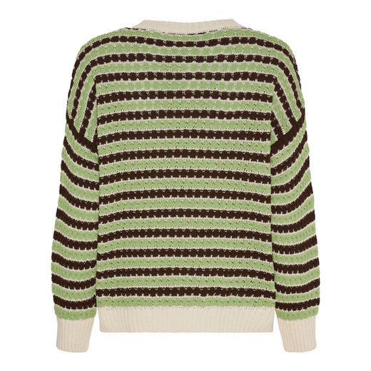 Marta Du Chateau - Mdcnivelle Knit KNA110M - Moro/Erba Strikbluser 