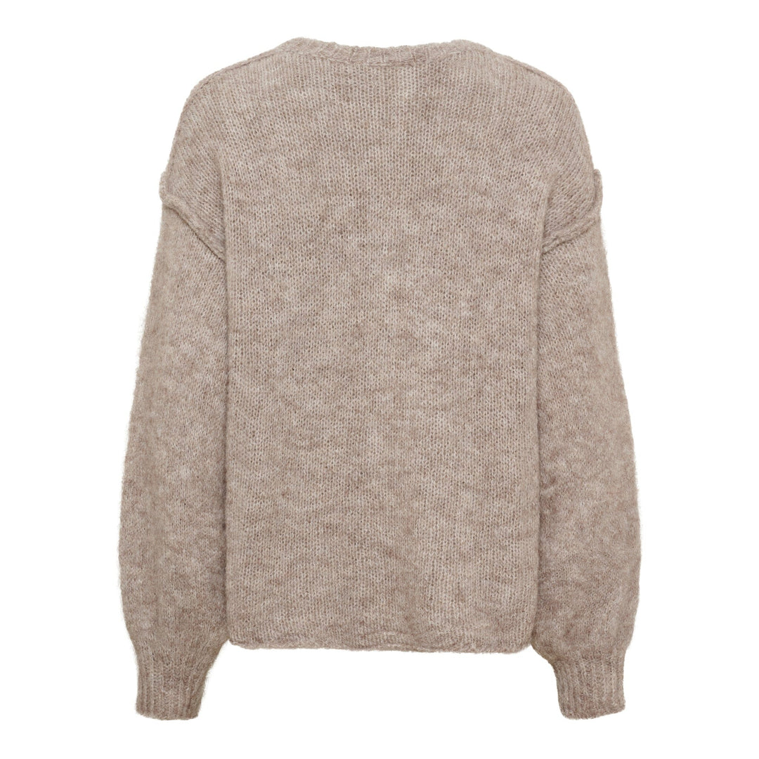 Marta Du Chateau - Mdcnovella Knit 9735 - Fango Strikbluser 