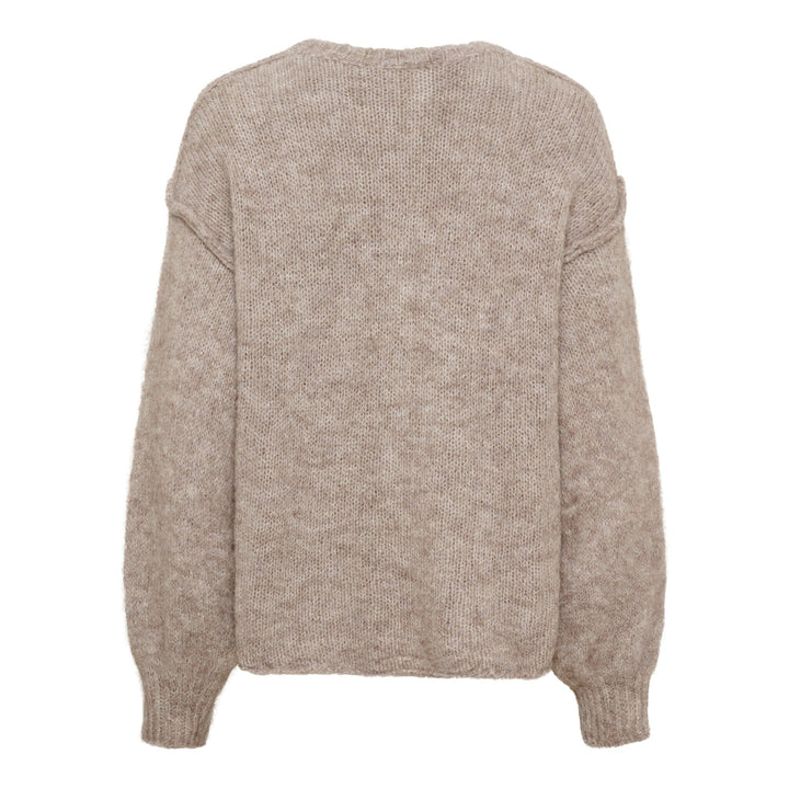 Marta Du Chateau - Mdcnovella Knit 9735 - Fango Strikbluser 