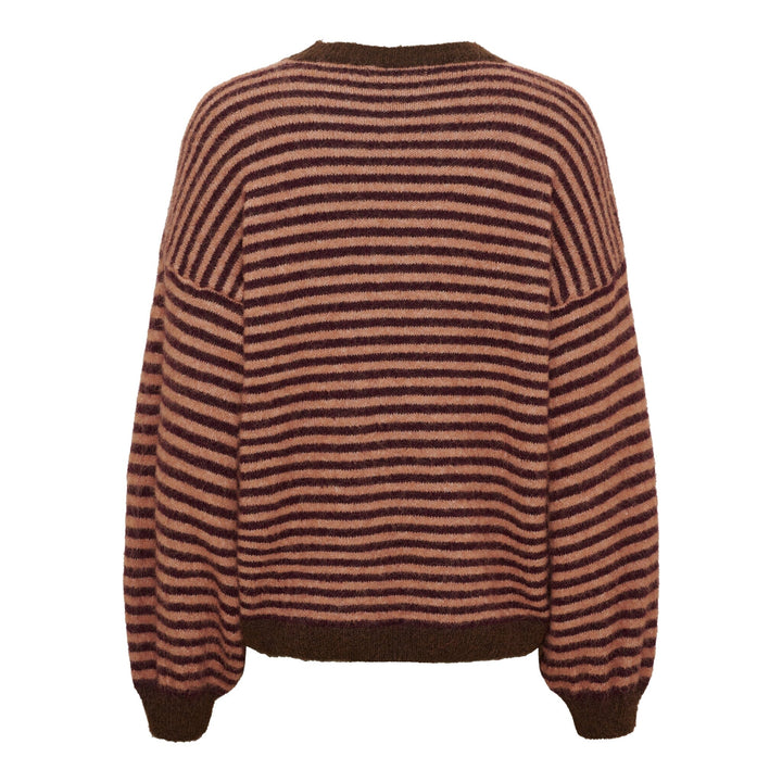 Marta Du Chateau - Mdcreverie Knit 9602 - Dark Cherry Strikbluser 