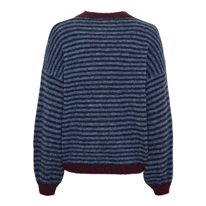 Marta Du Chateau - Mdcreverie Knit 9602 - Navy/Jeans Strikbluser 