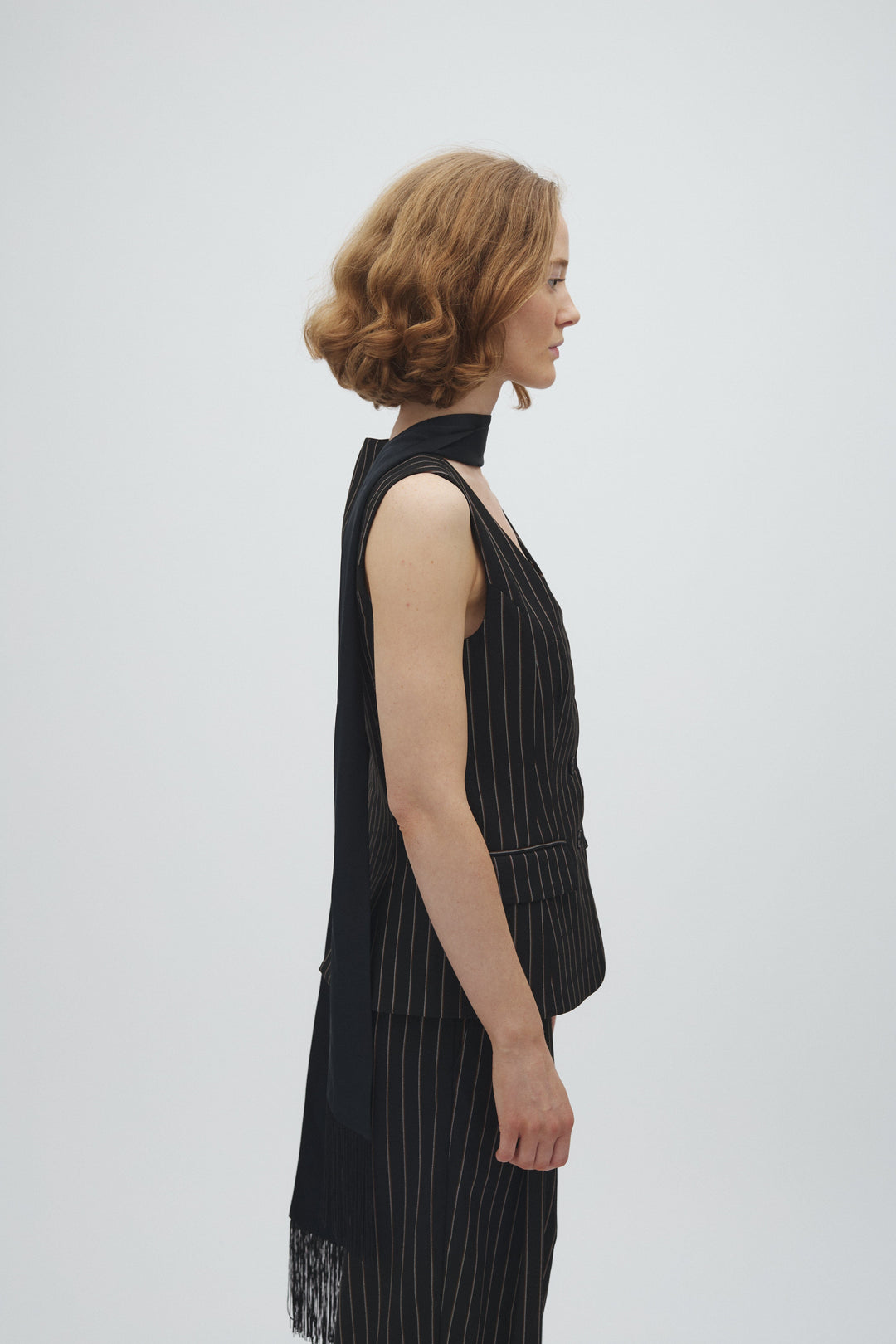 MbyM - Laylin-M 74731514 - Y85 - Black Brown Pinstripe Bluser 