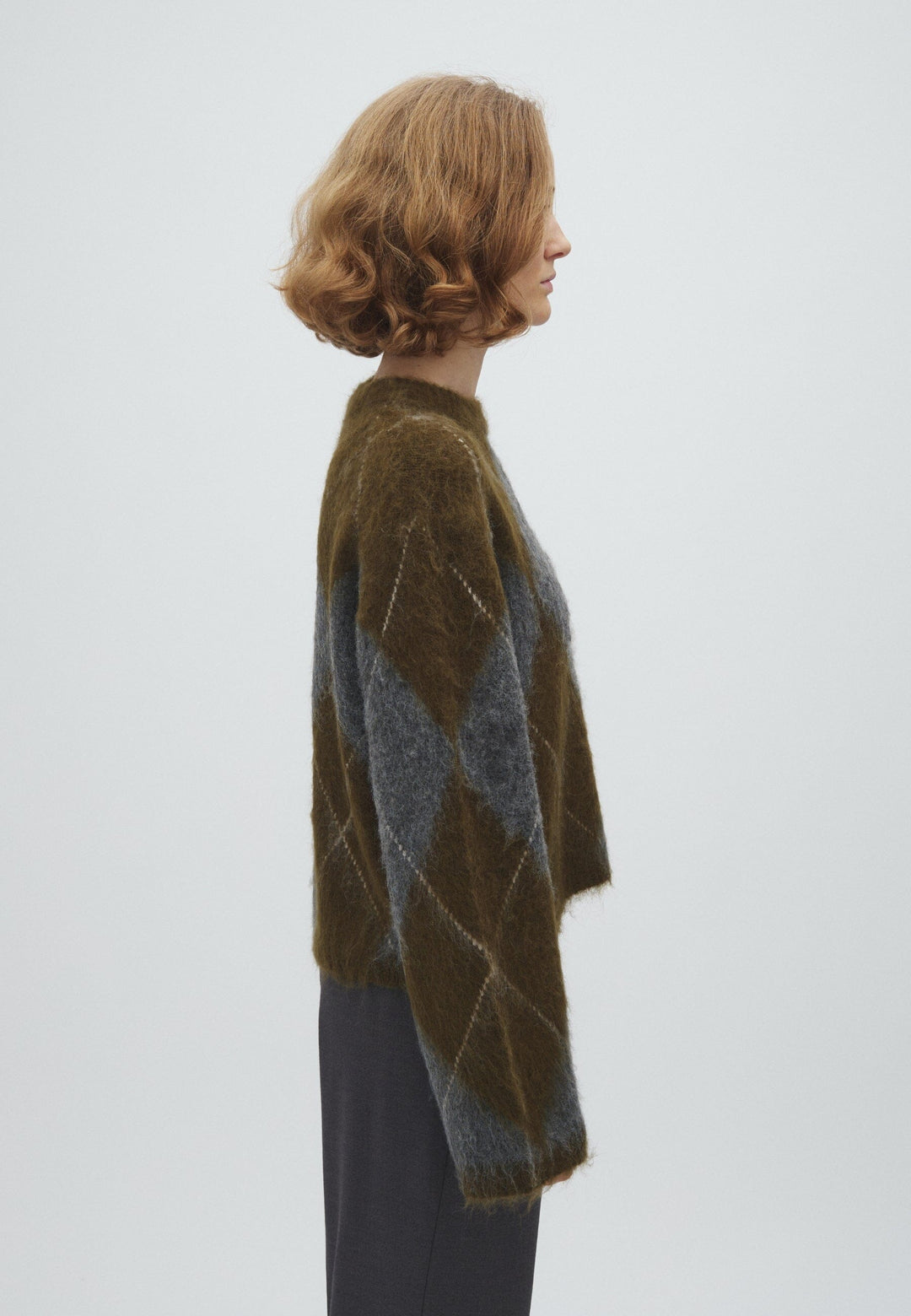 MbyM - Zelie-M 65301465 - Y89 - Argyle Olive Strikbluser 