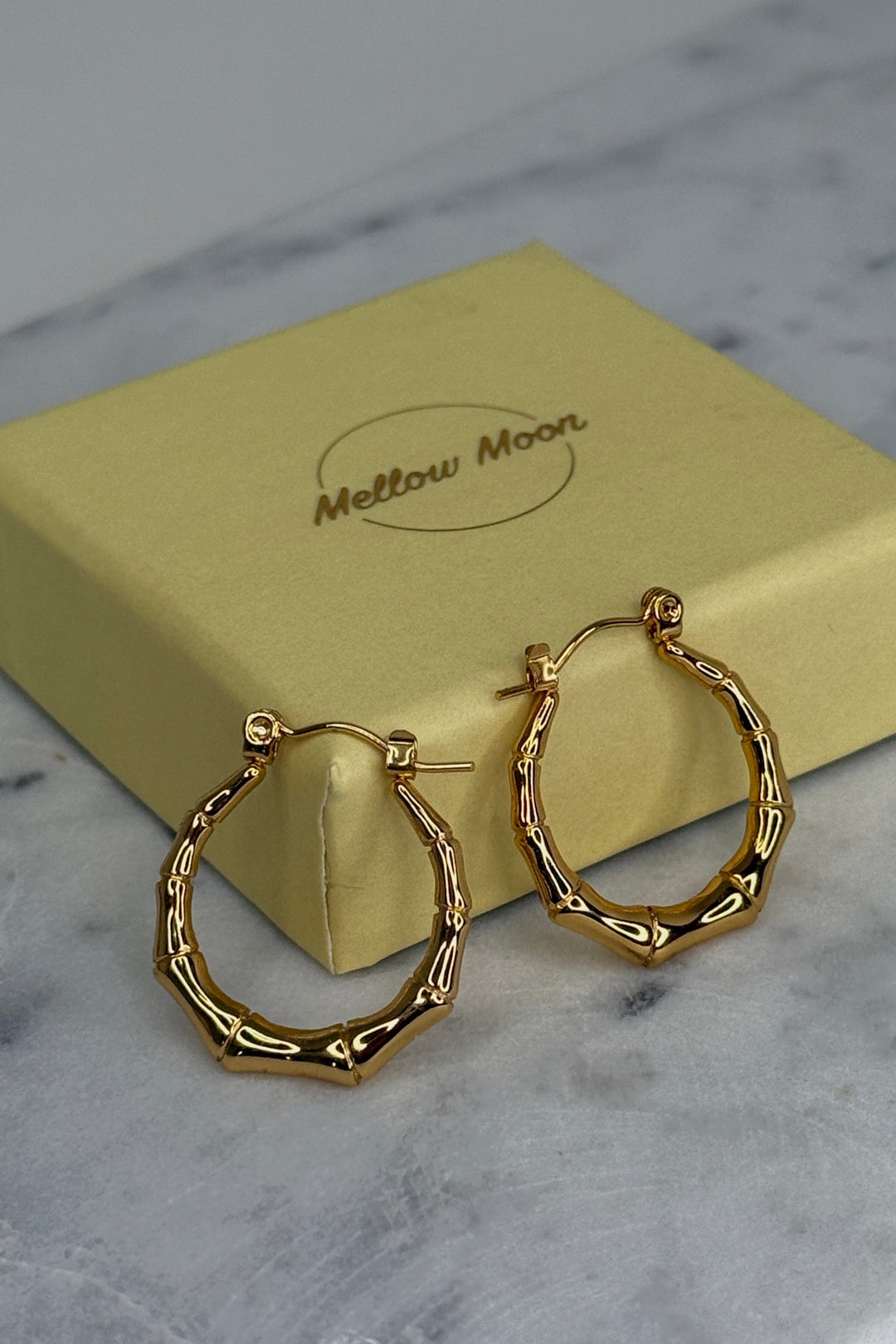 Mellow Moon - Helene Ørering - Forgyldt Øreringe 