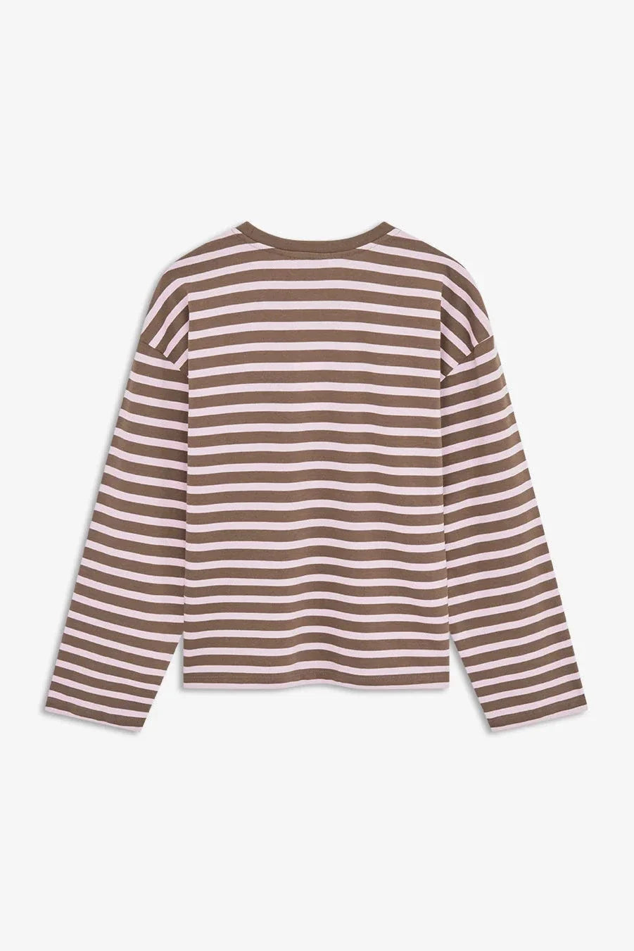ModströM - Taimmd Stripe Ls T-Shirt 59970 - 11211 - Brown Blossom Stripe T-shirts 