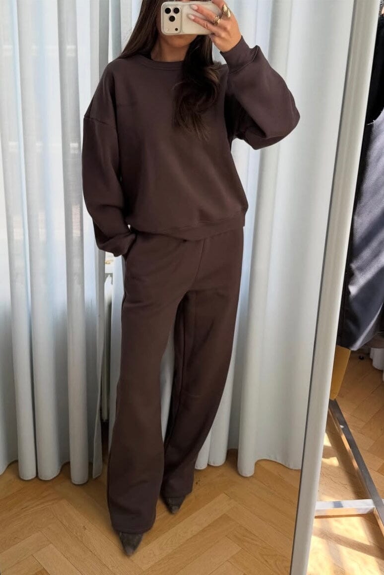 Modström - Tiamd Straight Pants 59813 - 5508 - Seal Brown Bukser 