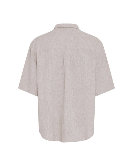 MSCH Copenhagen - Mschviana Ginia 3/4 Shirt 19654 - Sand Melange Skjorter 