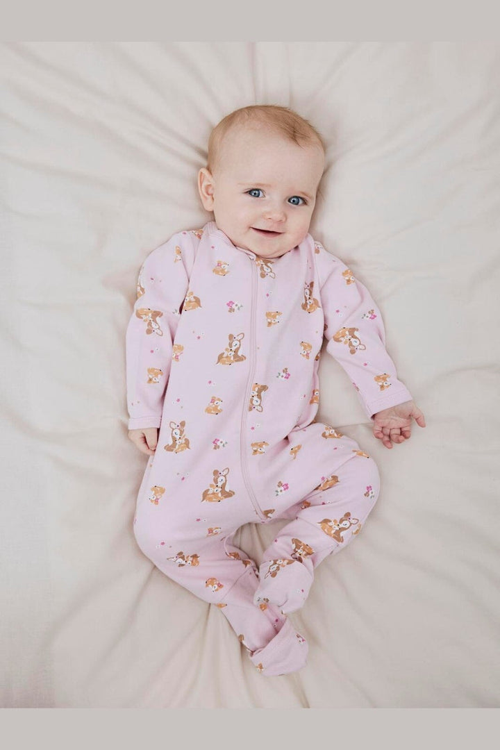 Name It - Nbfnightsuit Zip Ff Rose Deer - 4585349 Ibis Rose