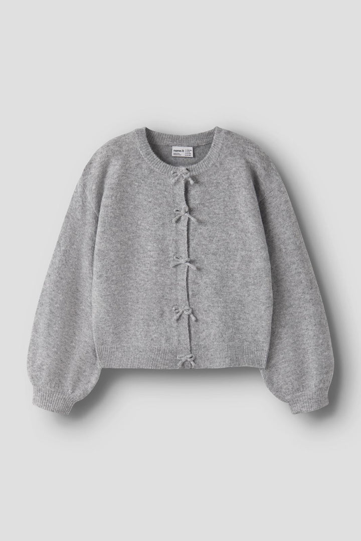 Name It - Nkfrima Ls Knit Card - 5116102 Grey Melange