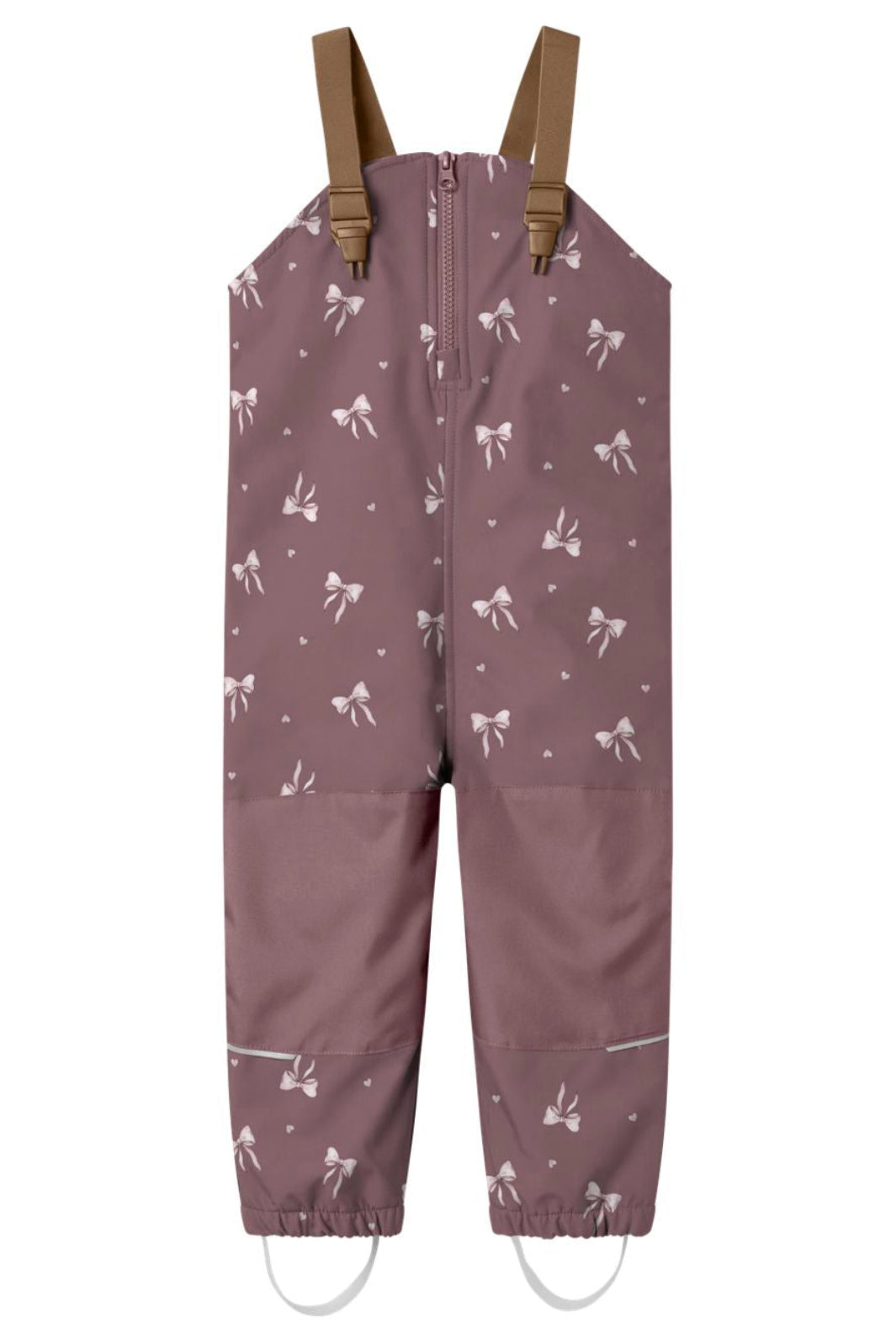 Name It - Nmfalfa08 Softshell Bib Pant - 4976393 Wistful Mauve Heart Bow