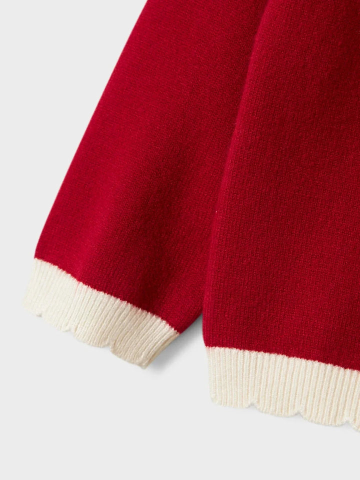 Name It - Nmfralbo Ls Knit Card - 4845430 Jester Red Cardigans 