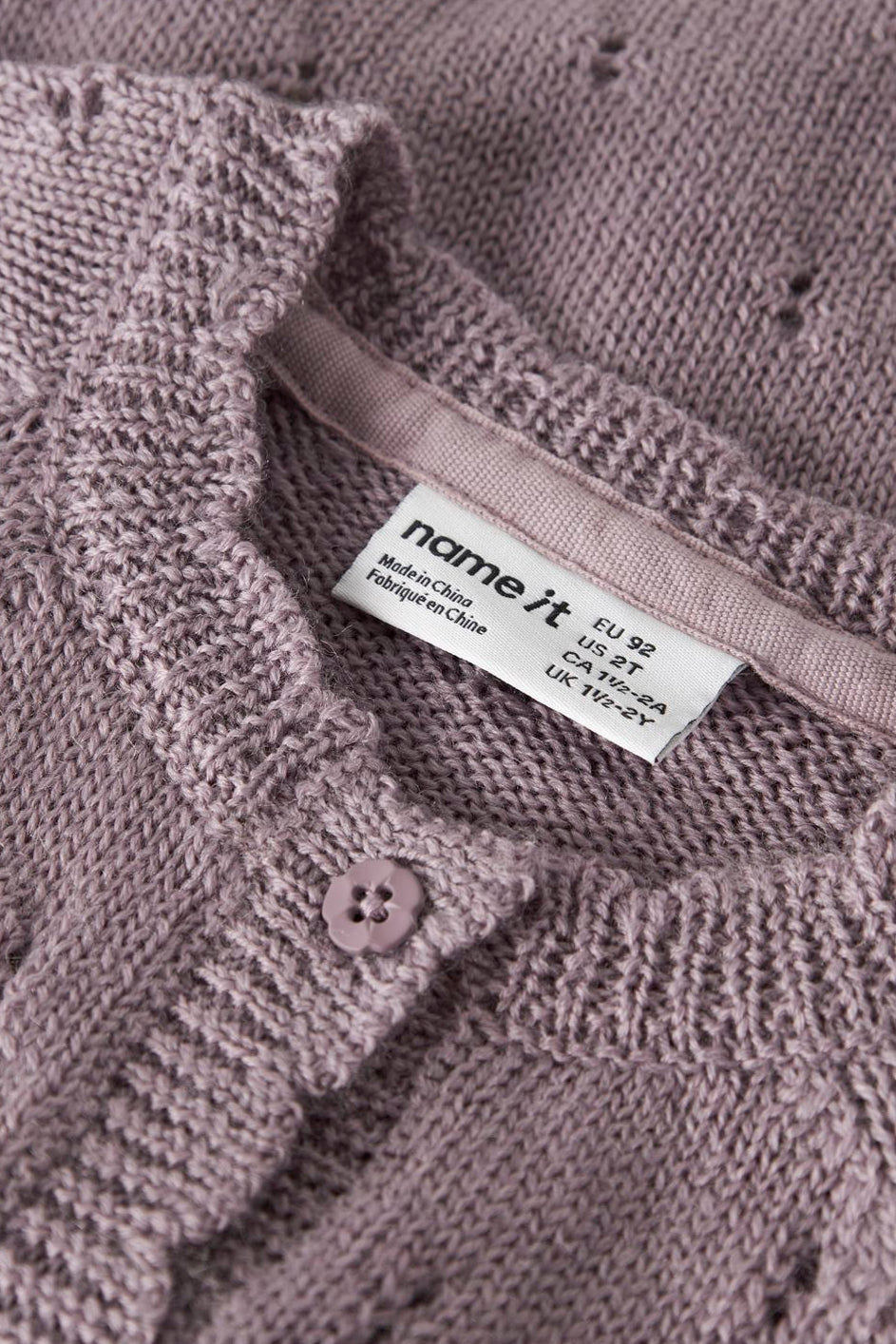 Name It - Nmfwrilla Wool Ls Knit Card - 4969341 Toadstool